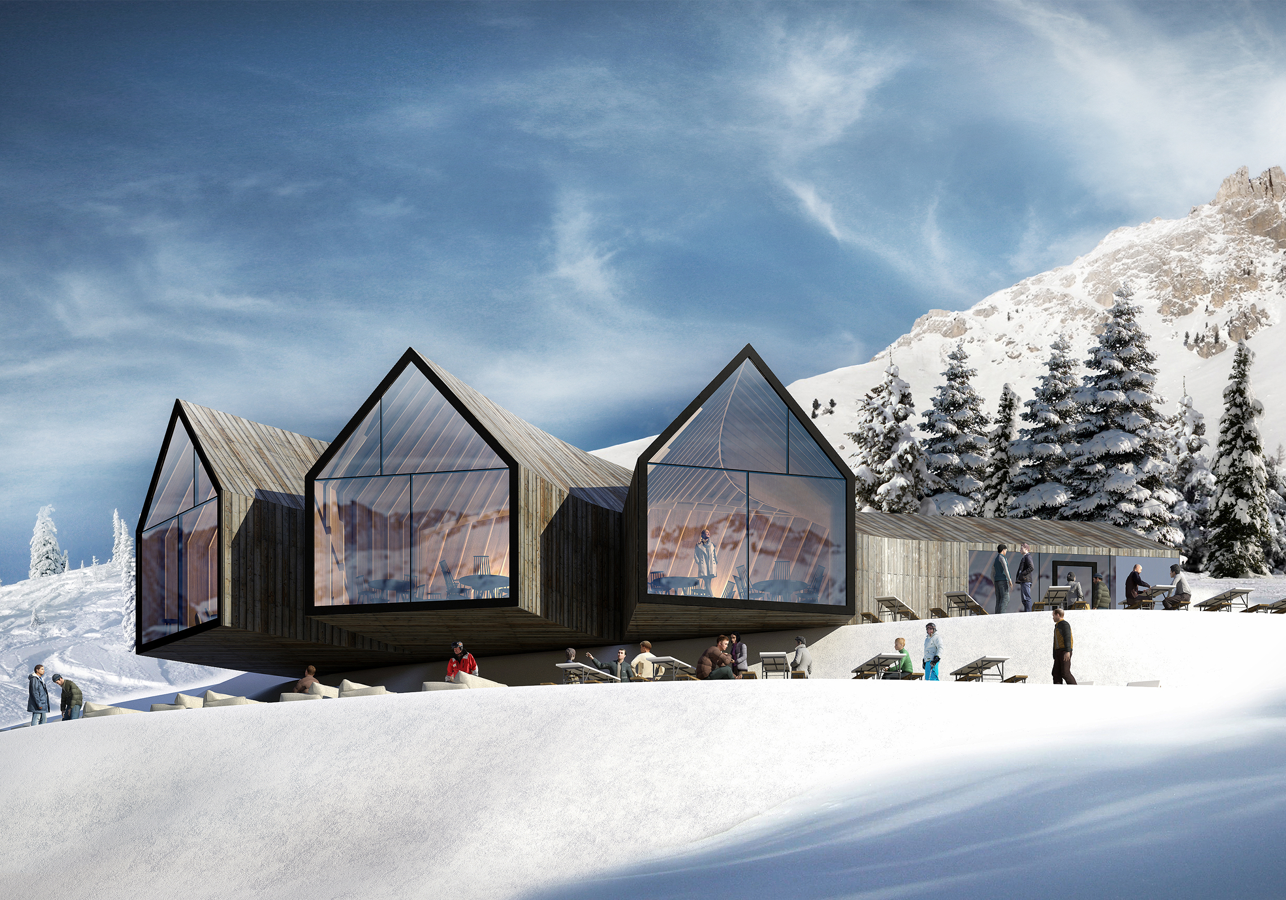 Competition Win Mountain Hut On 2.000 Meters Above Sea Level